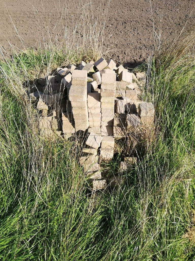 Stenen, Tuin en Terras, Ophalen, Gebruikt, Klinkers, 10 m² of meer