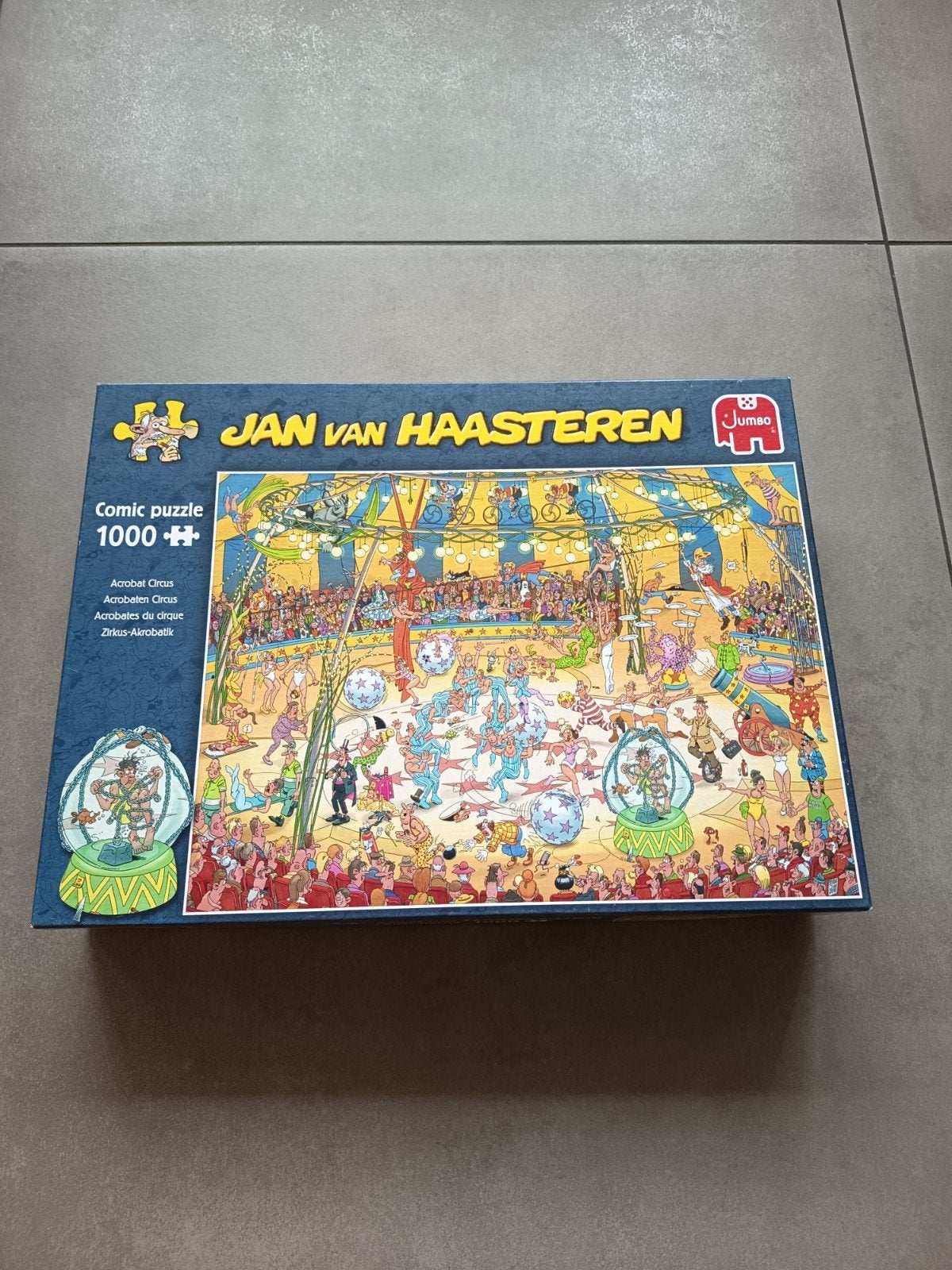 Jan van Haasteren Acrobat circus, Ophalen of Verzenden, 500 t/m 1500 stukjes, Zo goed als nieuw, Legpuzzel
