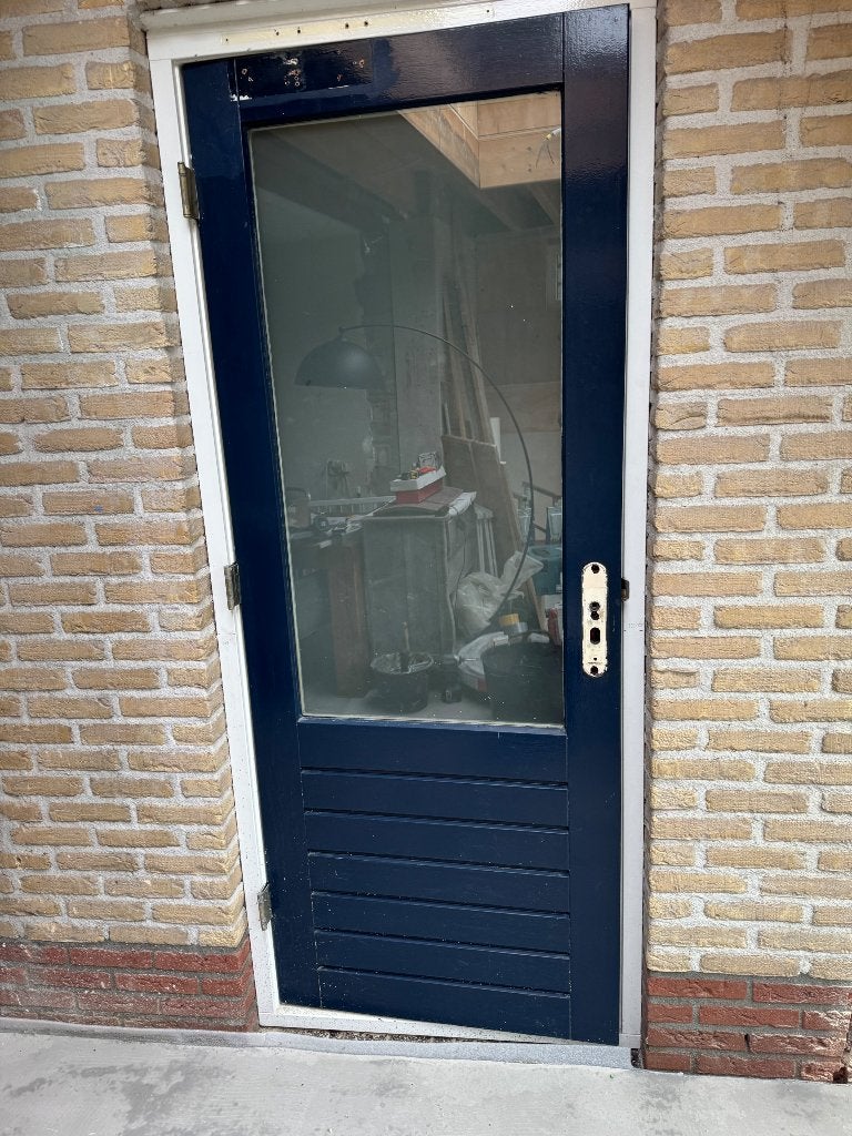 Merbau buiten deur 830x2115, Doe-het-zelf en Verbouw, Deuren en Horren, Ophalen, Gebruikt, 80 tot 100 cm, Buitendeur