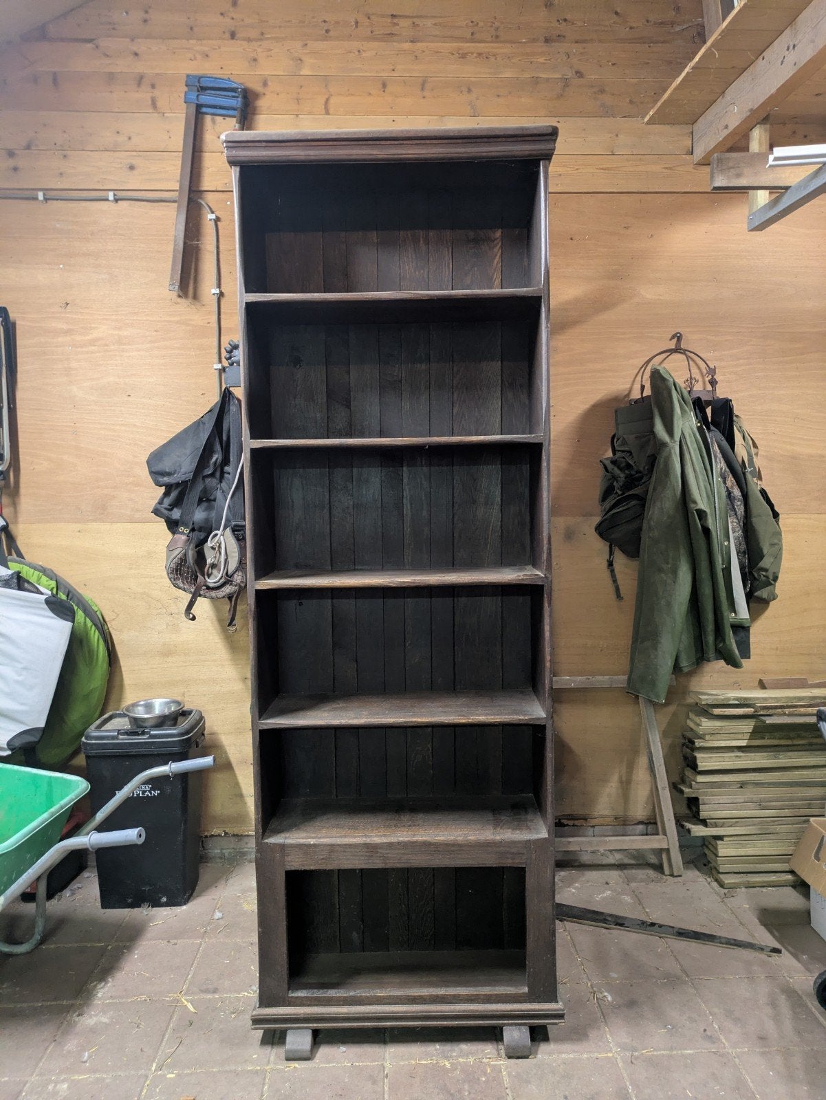 mooie donker eiken kast., Antiek en Kunst, Antiek | Meubels | Kasten, Ophalen