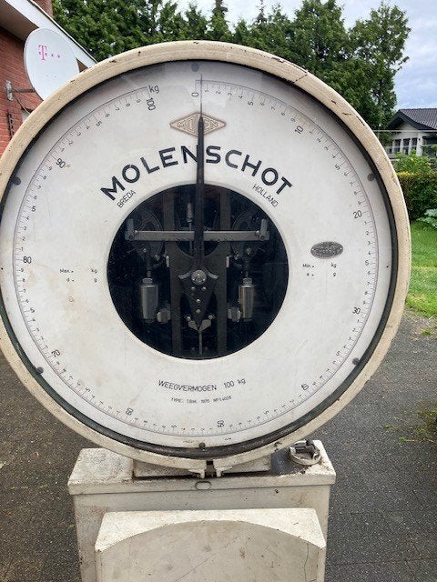 weegschaal, Ophalen, Gebruikt, Analoog, 100 kg of meer