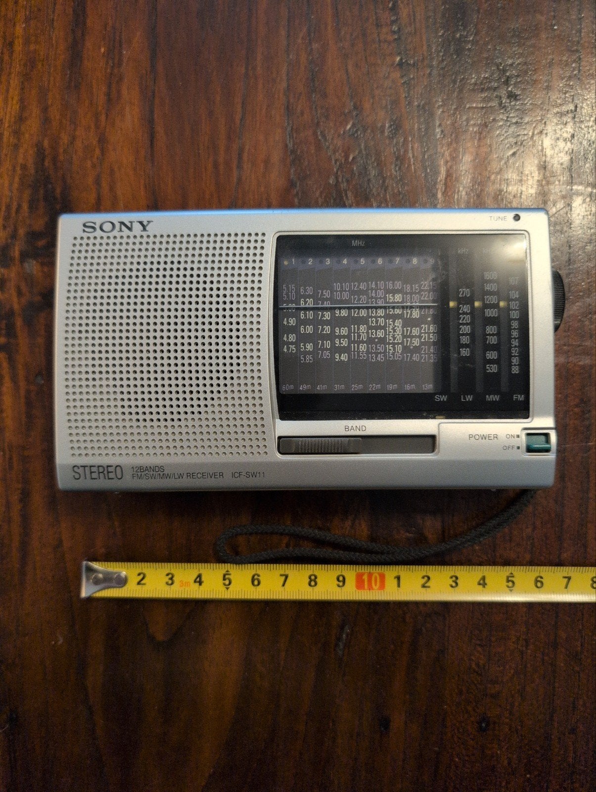 Sony ICF-SW11 12-bands wereldontvanger radio, Ophalen of Verzenden, Gebruikt, Wereldontvanger