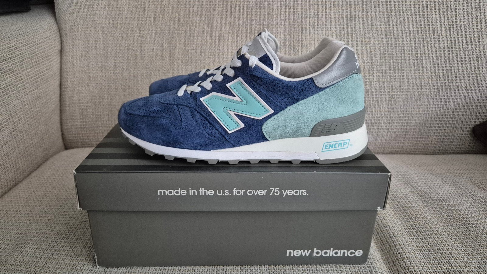 New Balance M1300AU - Maat 42 - Zo goed als nieuw, Ophalen, New Balance, Blauw, Sneakers of Gympen