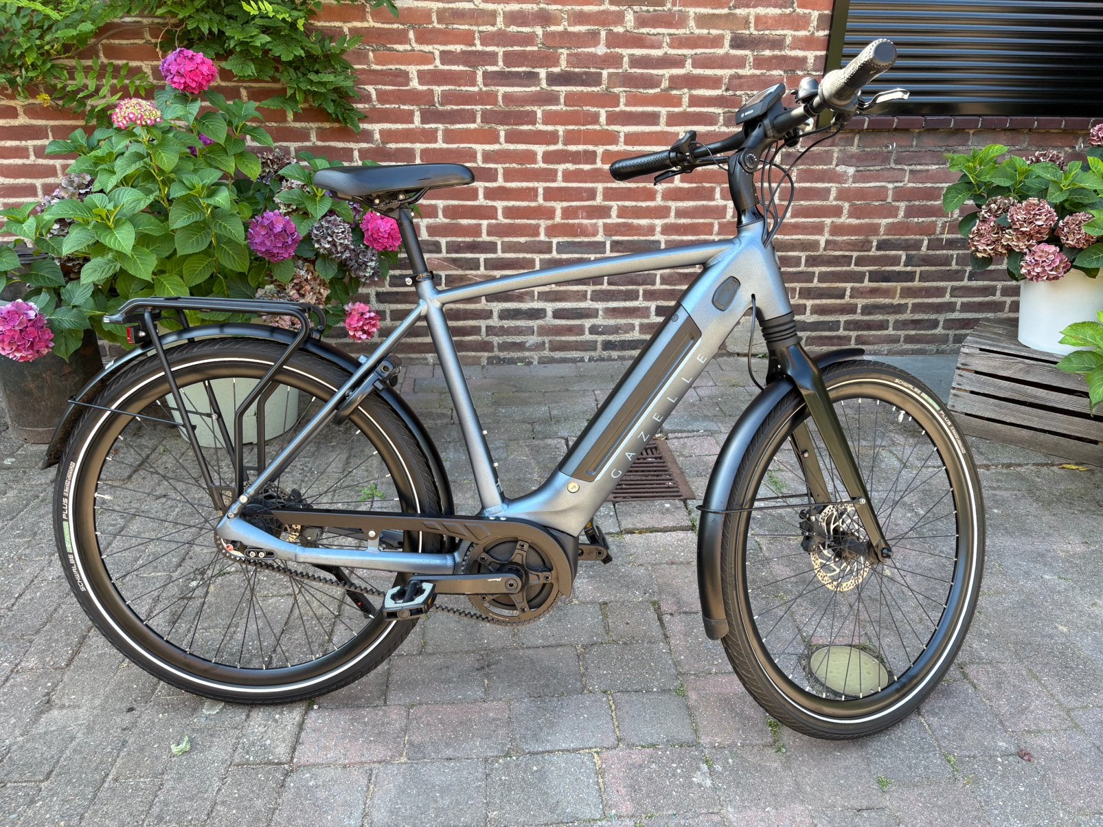Gazelle Ultimate C8+ HMB Belt 2023 | 4.300 km, 55 tot 59 cm, Ophalen, Zo goed als nieuw, Gazelle
