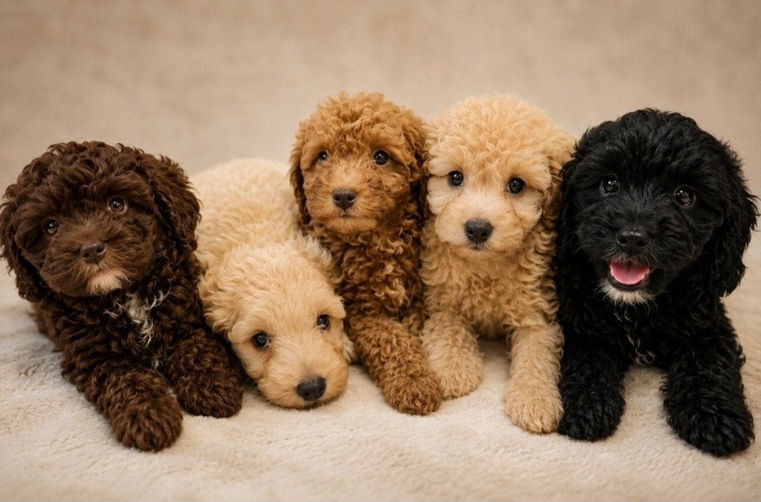 Toy poedel puppy's, 3 teefjes en 2 reutjes, 10 weken oud, Dieren en Toebehoren, Honden | Chihuahua's en Gezelschapshonden, Poedel