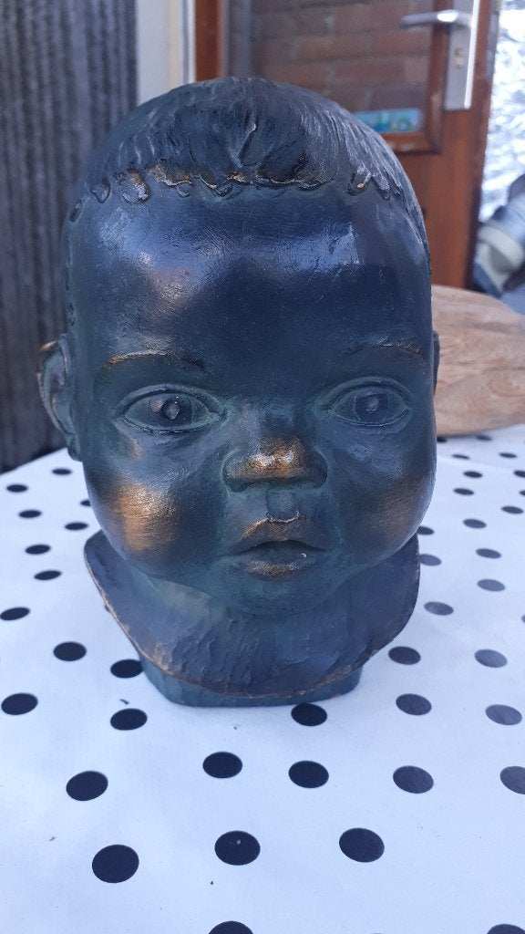 Vintage jaren 50/60 baby hoofdje van de maker PERKEO, Ophalen, Gebruikt, Mens