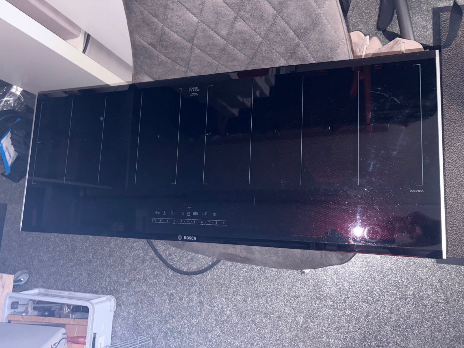 Bosch PXX275FC1E inductieplaat, Ophalen, 4 kookzones, Zo goed als nieuw, Inbouw
