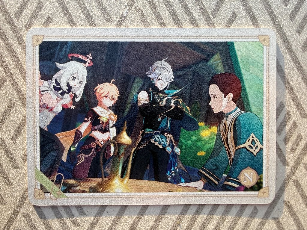 Collectiekaart van het spel Genshin Impact, Verzamelen, Poppetjes en Figuurtjes, Ophalen of Verzenden, Nieuw