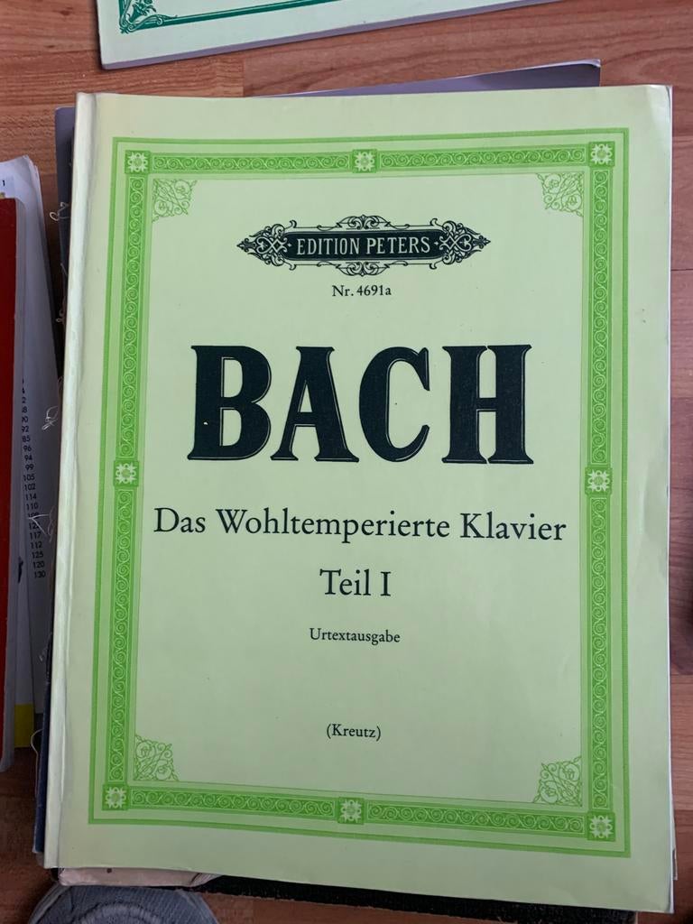 Bach bladmuziek: Wohltemperierte Klavier, Kleine Präludien, Ophalen, Gebruikt, Klassiek, Artiest of Componist