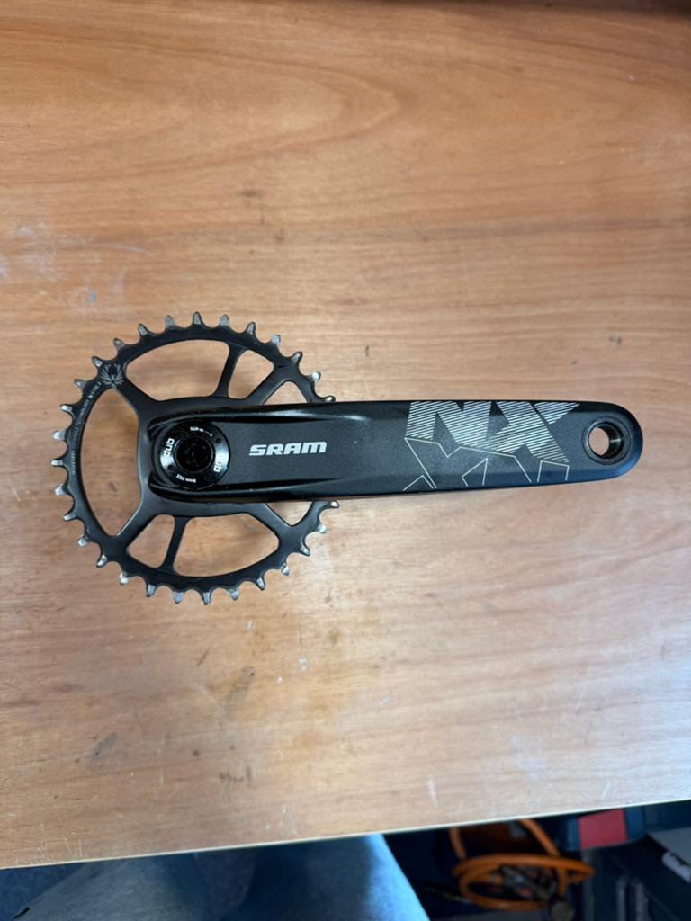 Sram NX crankstel, Crankstel of Pedalen, Ophalen of Verzenden, Zo goed als nieuw, Aluminium