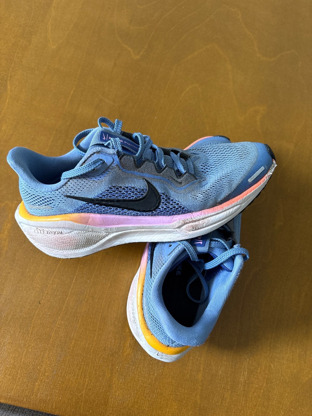Nike Air Pegasus hardloopschoenen - Maat 35, Ophalen of Verzenden, Gedragen, Blauw, Sportschoenen