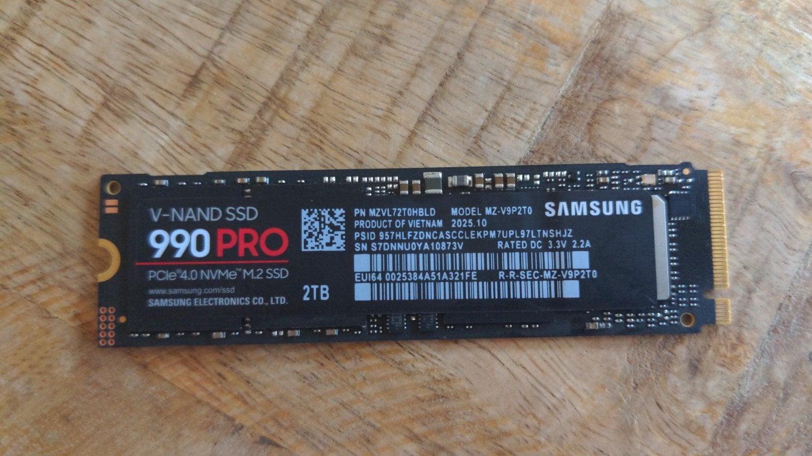 Samsung 990 Pro (zonder heatsink) 2TB, Computers en Software, Harde schijven, Ophalen of Verzenden, Overige aansluitingen