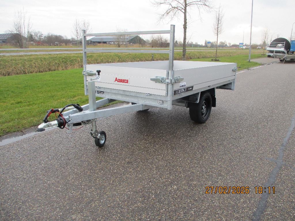 geremde enkelas ANSSEMS plateauwagen 1350 kg., Ophalen, Nieuw