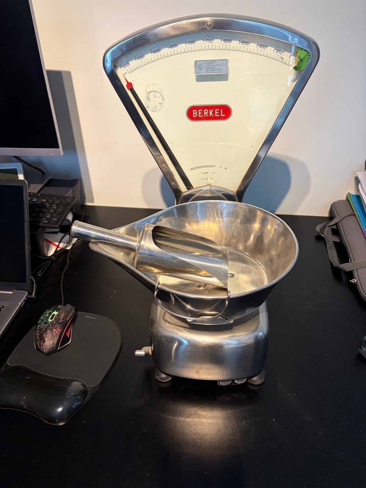 Vintage Berkel Weegschaal - Precisie en Stijl, Ophalen, Gebruikt, Precisieweegschaal, Minder dan 50 kg