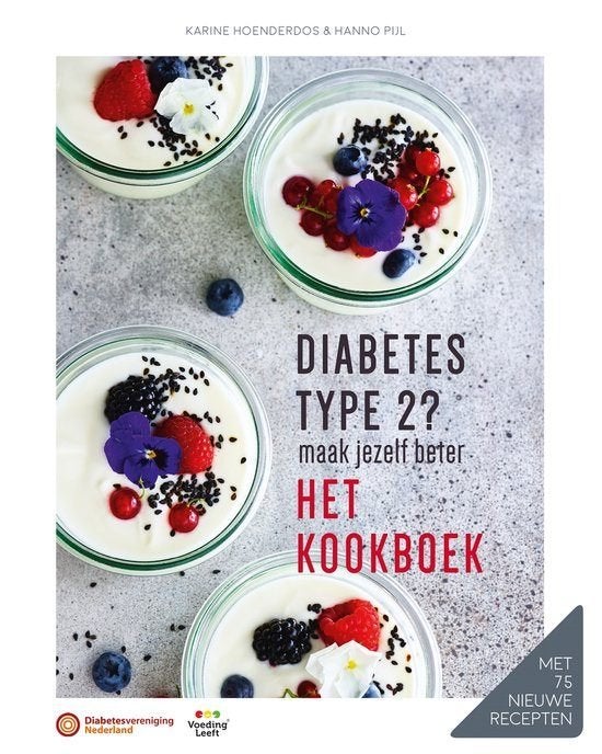 Diabetes 2 Het Kookboek, Ophalen of Verzenden, Zo goed als nieuw, Karine Hoenderdos; Hanno Pijl, Gezond koken