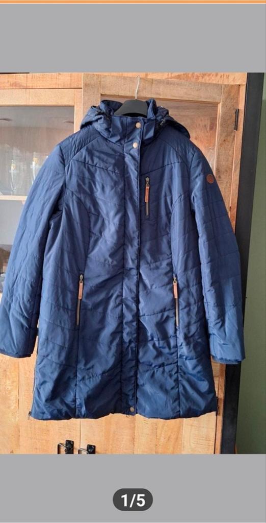 Human nature dames jas, Ophalen of Verzenden, Zo goed als nieuw, Maat 46/48 (XL) of groter, Blauw