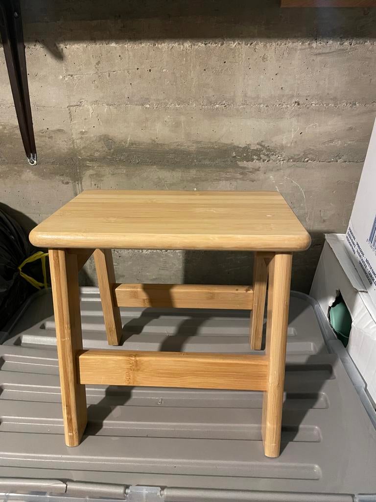 Bamboe krukje / bijzettafel, Ophalen of Verzenden, Zo goed als nieuw