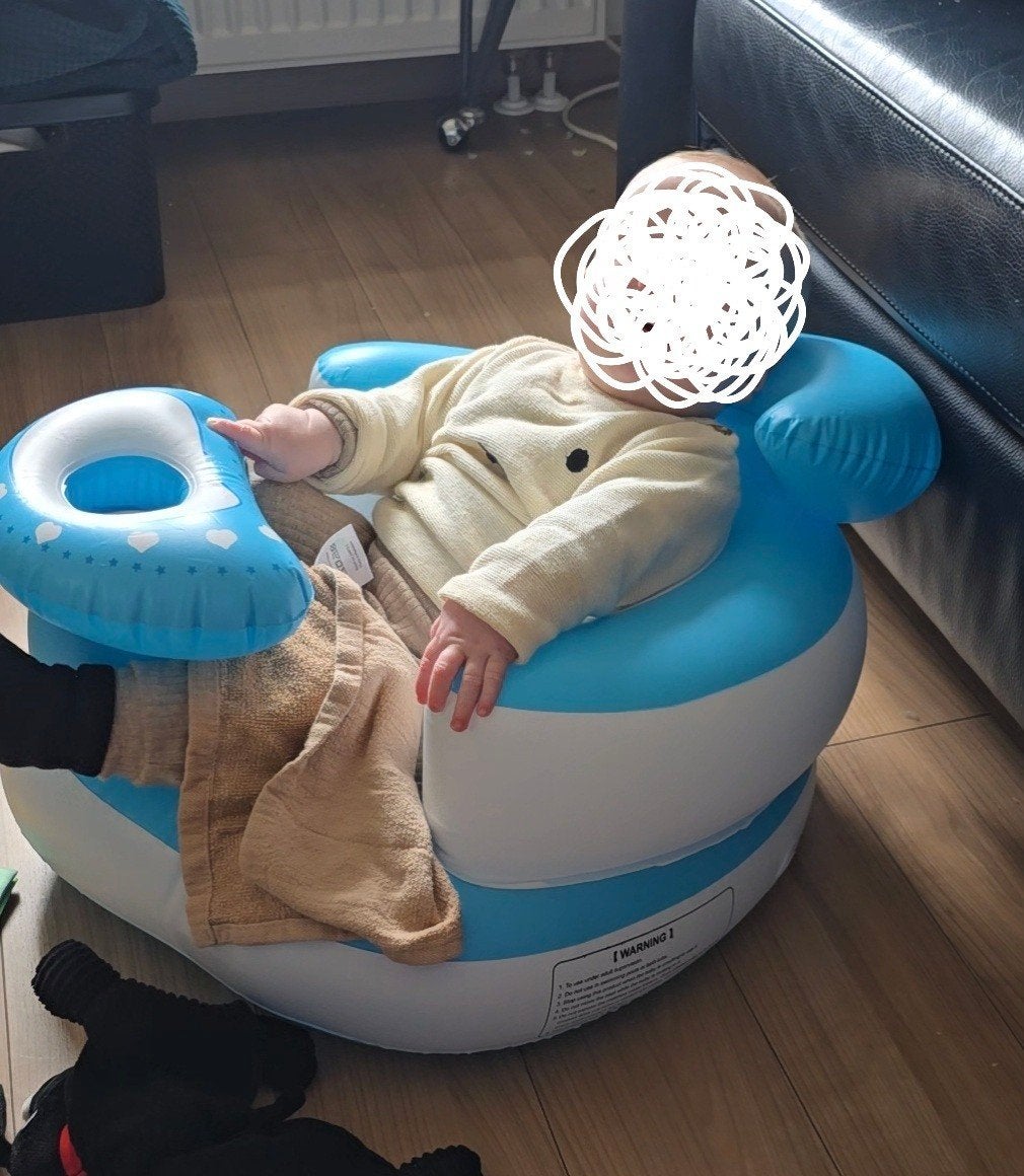 Opblaasbaar babystoeltje - Ideaal voor thuis en op reis, Ophalen of Verzenden, Zo goed als nieuw, Overige typen