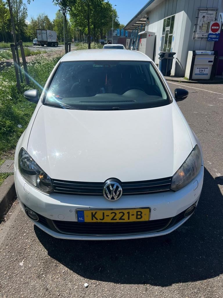Volkswagen golf 6, Auto's, 4 cilinders, Wit, Particulier, Hatchback