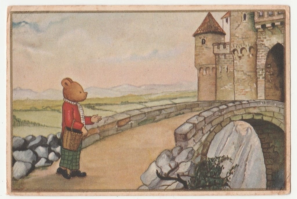 Bruintje Beer. Rupert Bear. Mary Toutel. Striptekenaars., Ophalen of Verzenden, 1940 tot 1960, Gelopen, Overige thema's