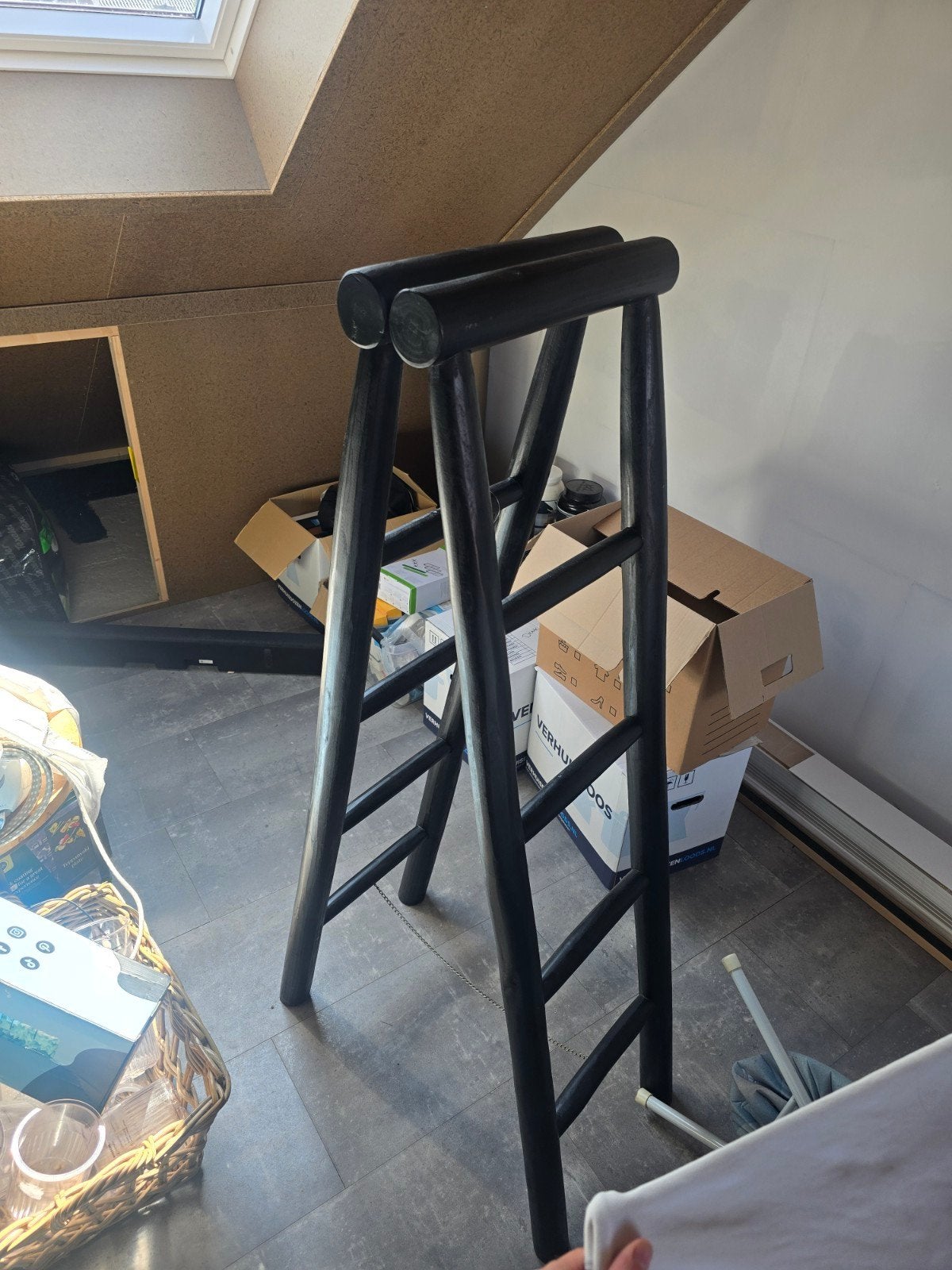 Kledingrek / Decoratieve ladder voor kleding, Ophalen, Gebruikt