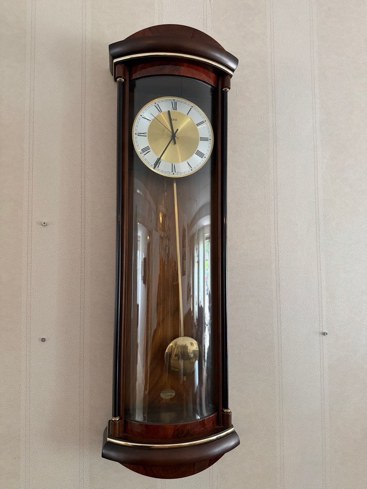 Elegante Andreas Mayer by AMS wandklok, Antiek en Kunst, Ophalen