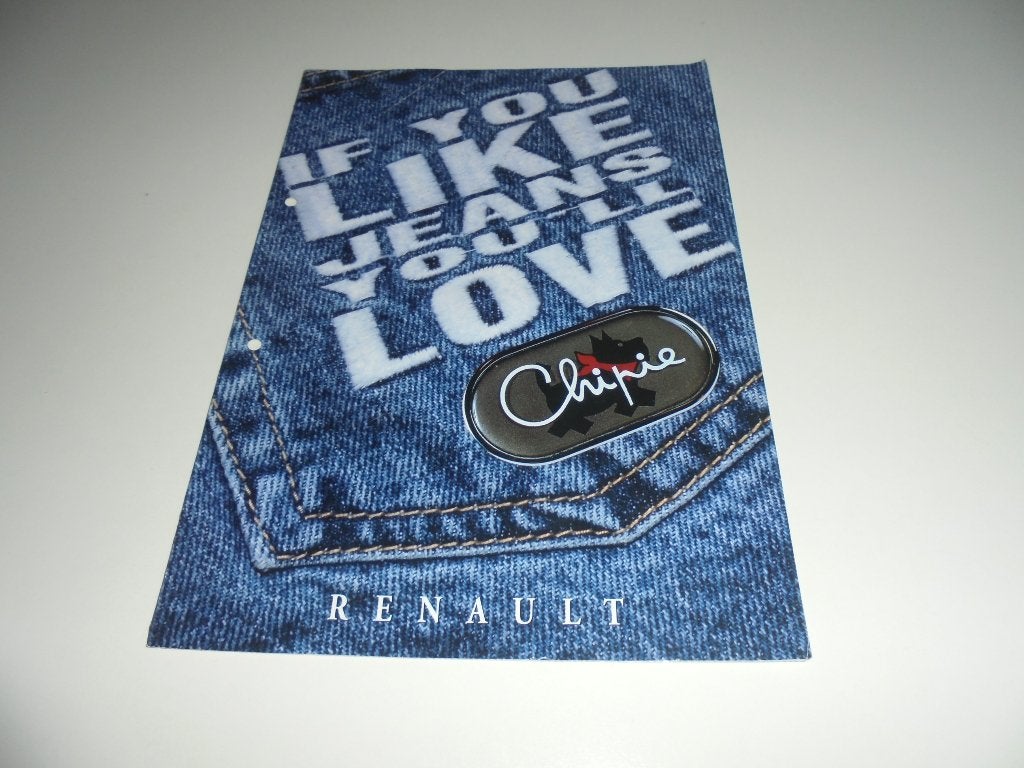 brochure Renault Clio Chipie  1997, Ophalen of Verzenden, Gelezen, Renault