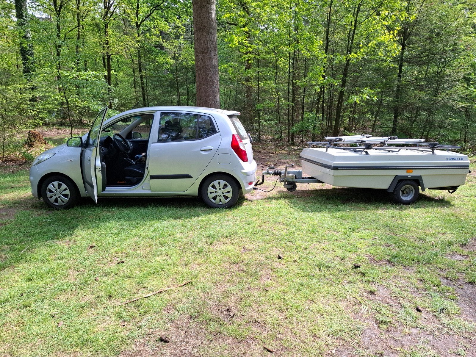 Leuke 4 persoons vouwwagen., Caravans en Kamperen, Vouwwagens, Lichtgrijs, Ophalen of Verzenden, Aanwezig, Camp-Let