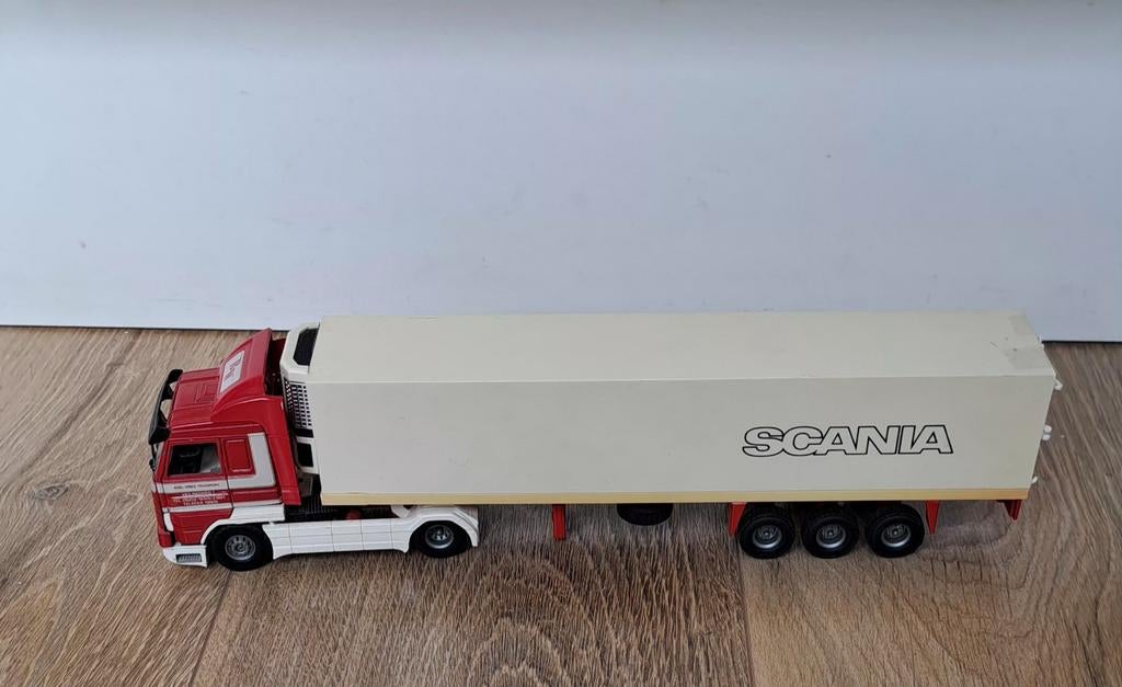 Scania 143M 500 Koel-Vries Transport Tekno 1/50, Ophalen of Verzenden, Gebruikt, Bus of Vrachtwagen, Tekno