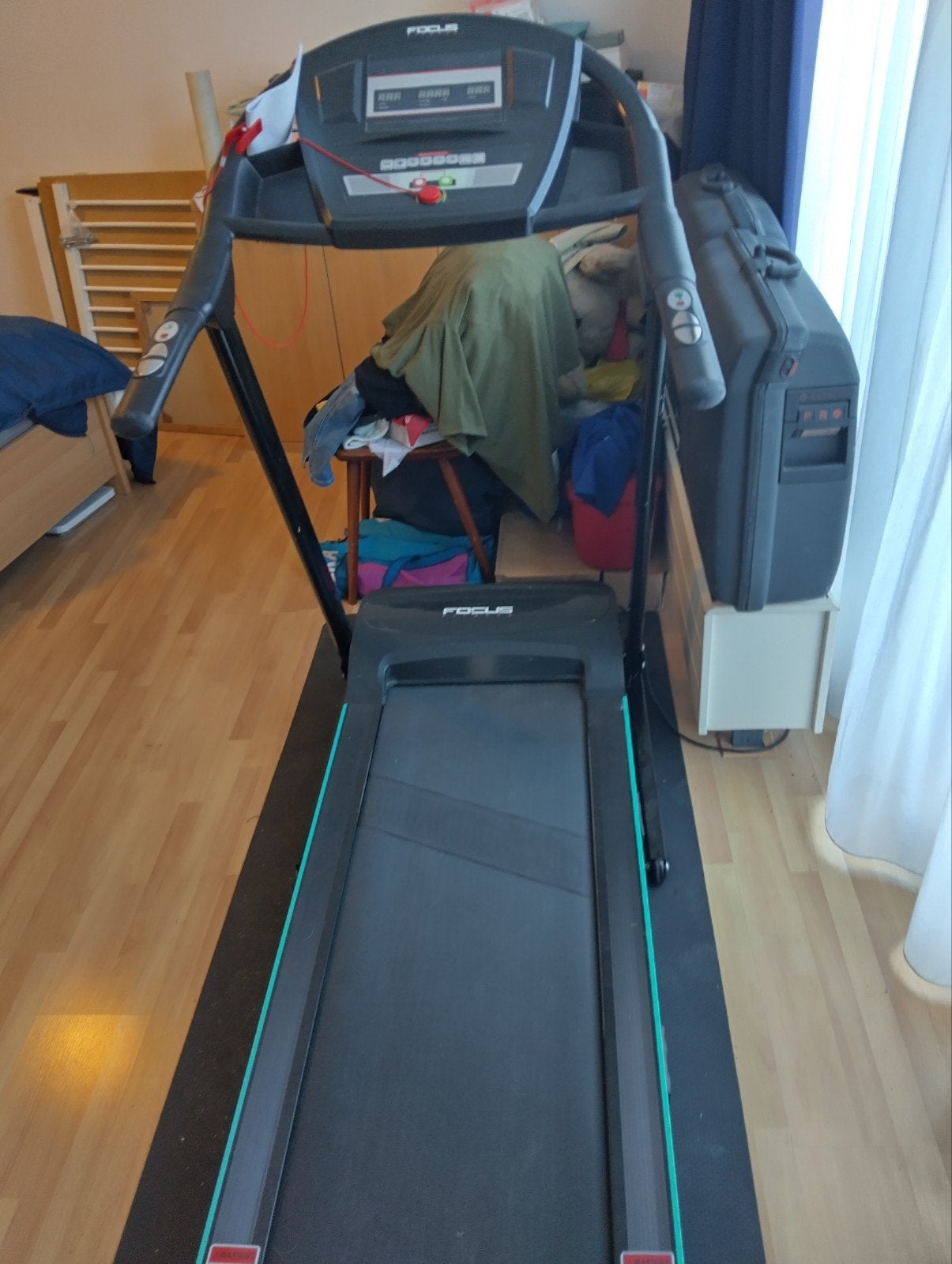 Loopband Focus Fitness jet 2 inclusief mat., Sport en Fitness, Fitnessapparatuur, Ophalen, Zo goed als nieuw, Loopband