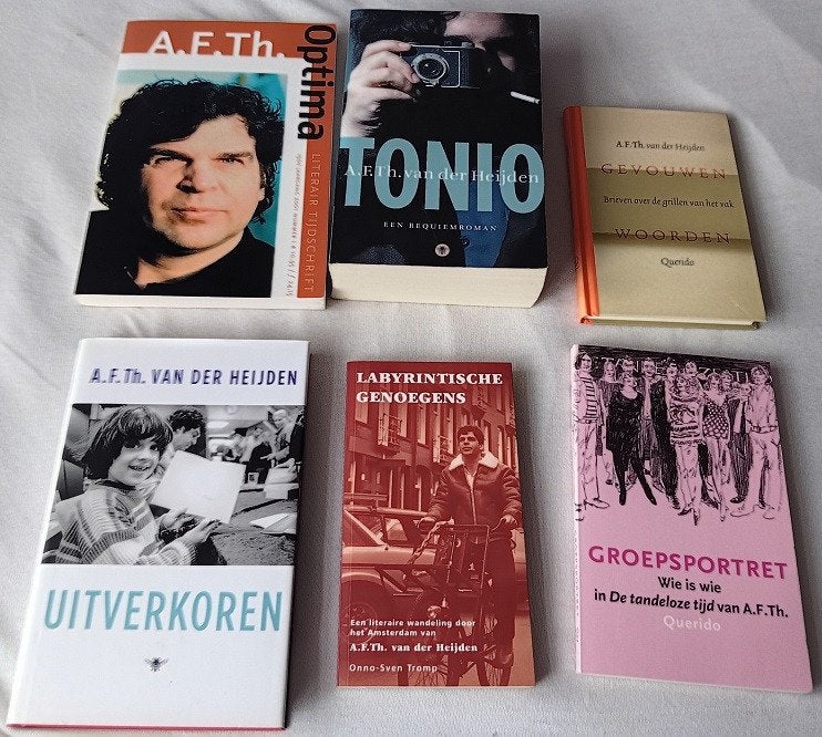 Zes boeken van en/of over A.F.Th. van der Heijden, Verzenden, Gelezen, A.F.Th. van der Heijden, Nederland