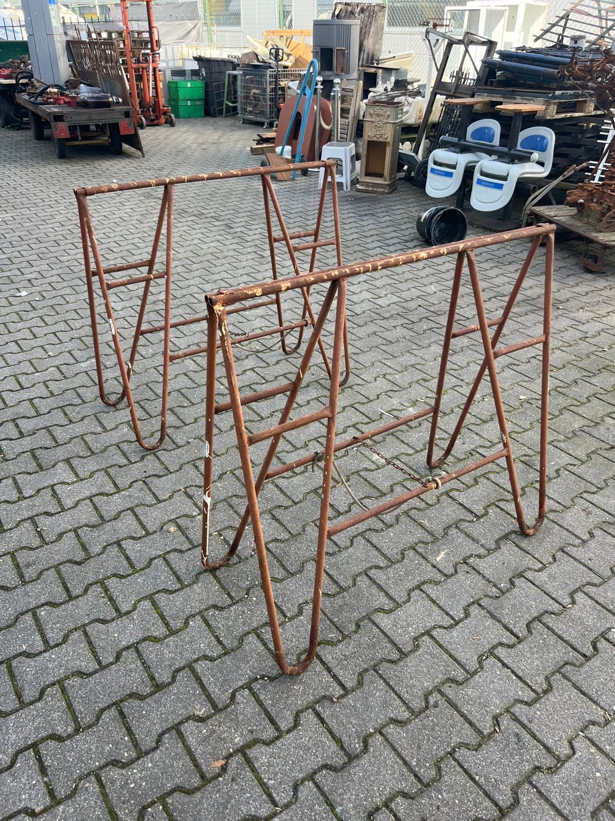 2 klapschragen 100cm hoog en 2 van 85cm, Ophalen, Overige typen, Zo goed als nieuw, X
