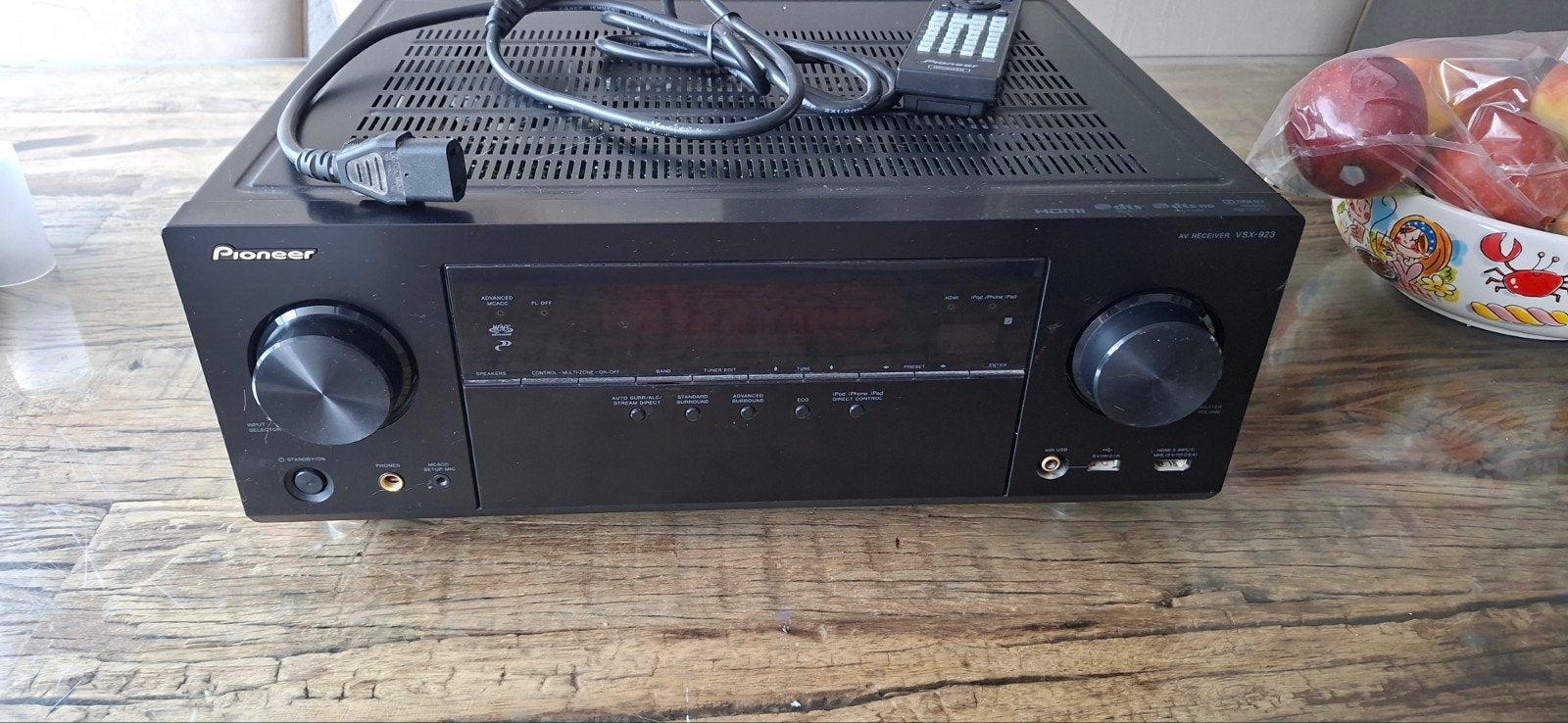 Pioneer VSX-923 AV-receiver - 7.1-kanaals surround sound, Ophalen, Gebruikt, Pioneer, 120 watt of meer