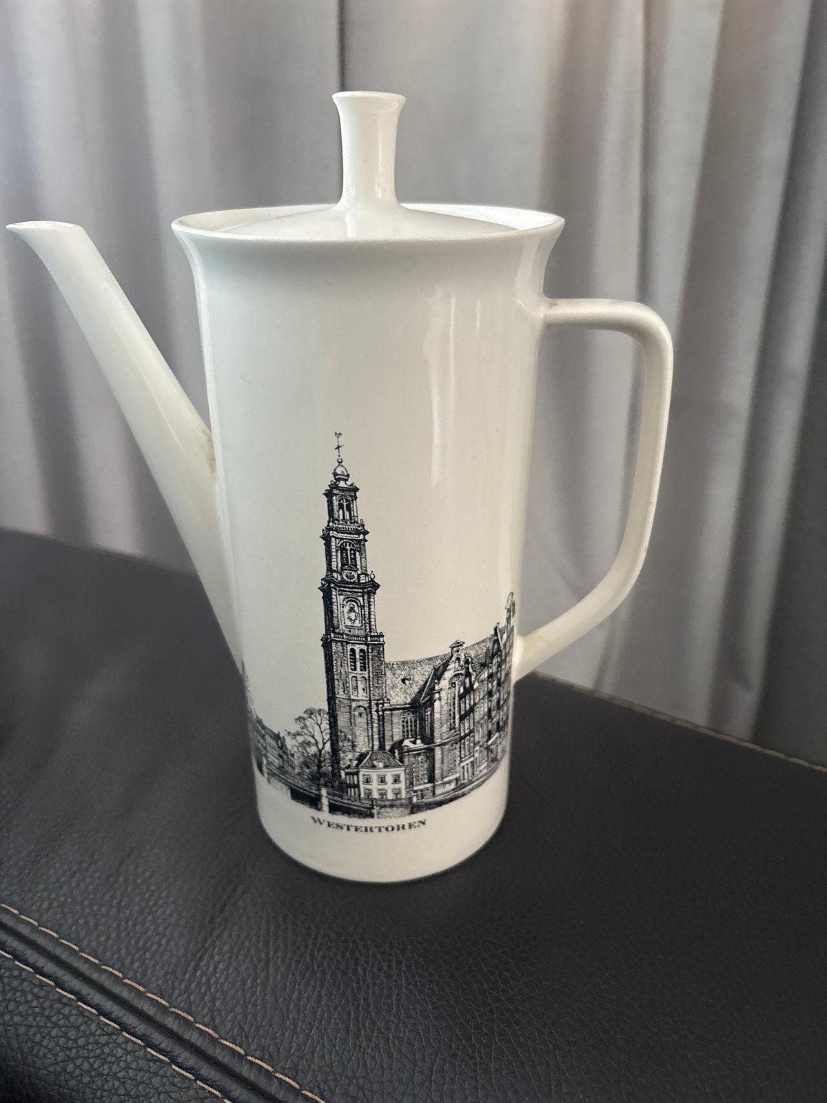 Villeroy & Boch koffiekan Westertoren & Montelbaanstoren, Huis en Inrichting, Kan, Villeroy & Boch, Vintage, Ophalen of Verzenden