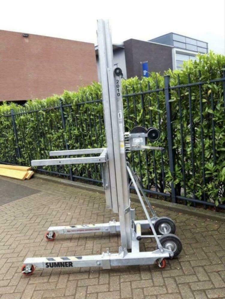 Kanalenlift materialenlift stalen balkenlift te huur, Ophalen, Gebruikt, Handmatig