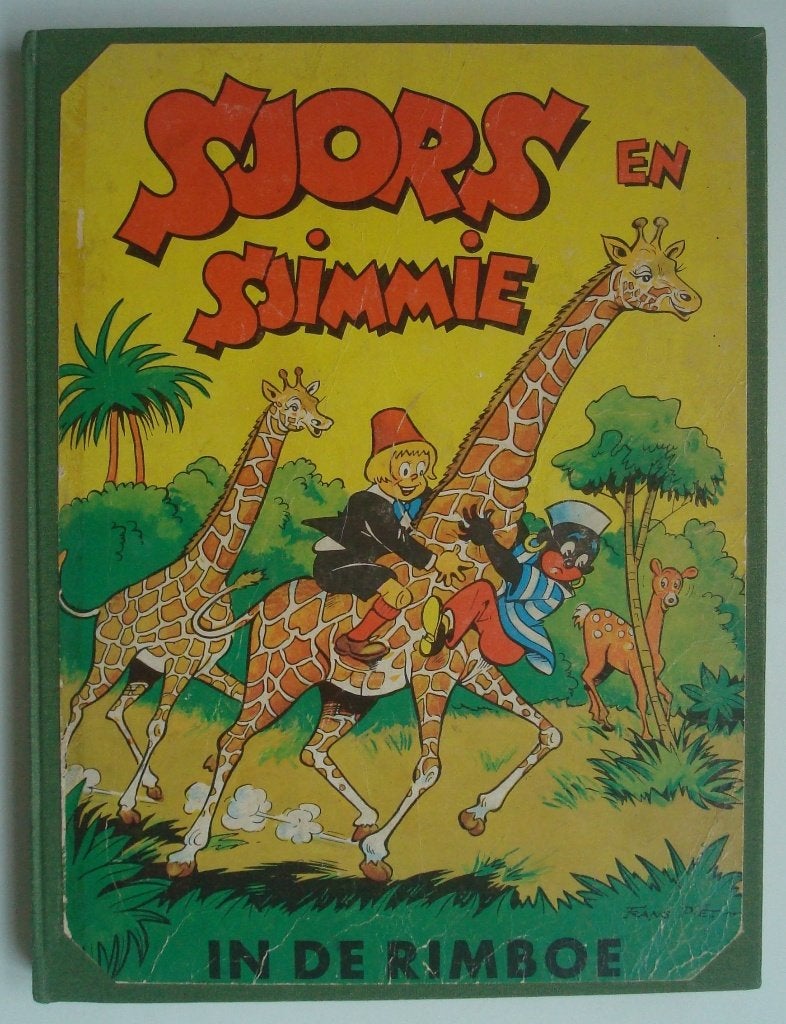 Sjors en Sjimmie in de Rimboe, 1e druk uit 1960/gebonden HC, Eén stripboek, Ophalen, Gelezen