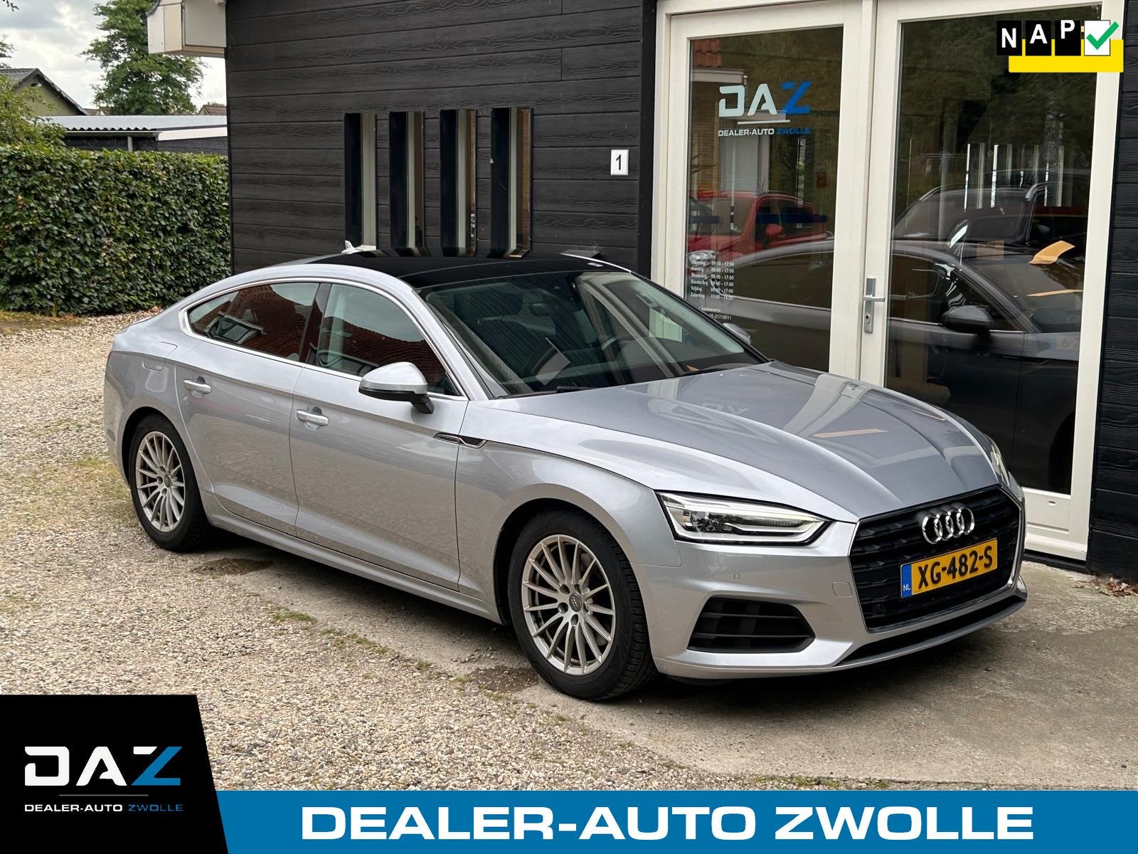 Audi A5 Sportback 35 TFSI Aut/Ecc/Leer/Navi/Pano (bj 2019), Gebruikt, 4 cilinders, 1984 cc, Bedrijf