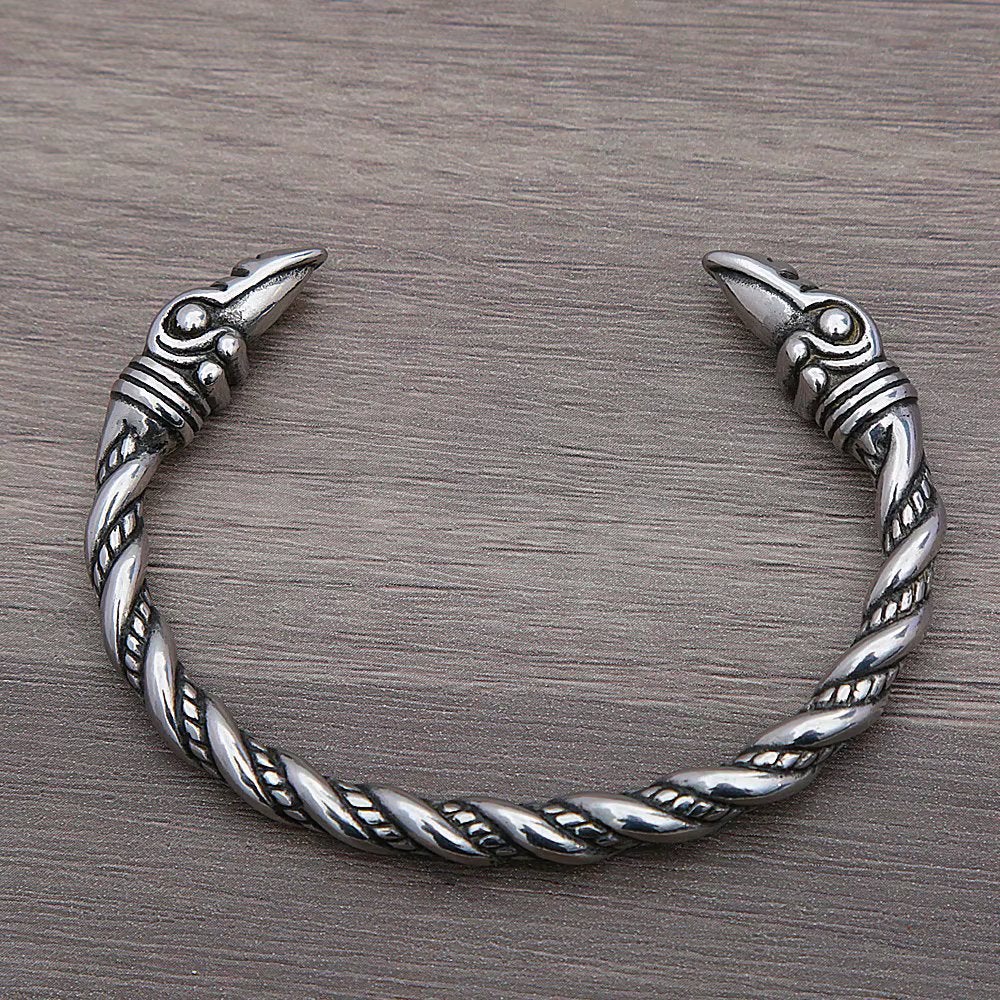 Roestvrij Stalen Kraaien Armband, Verzenden, Nieuw, Zilver, Staal