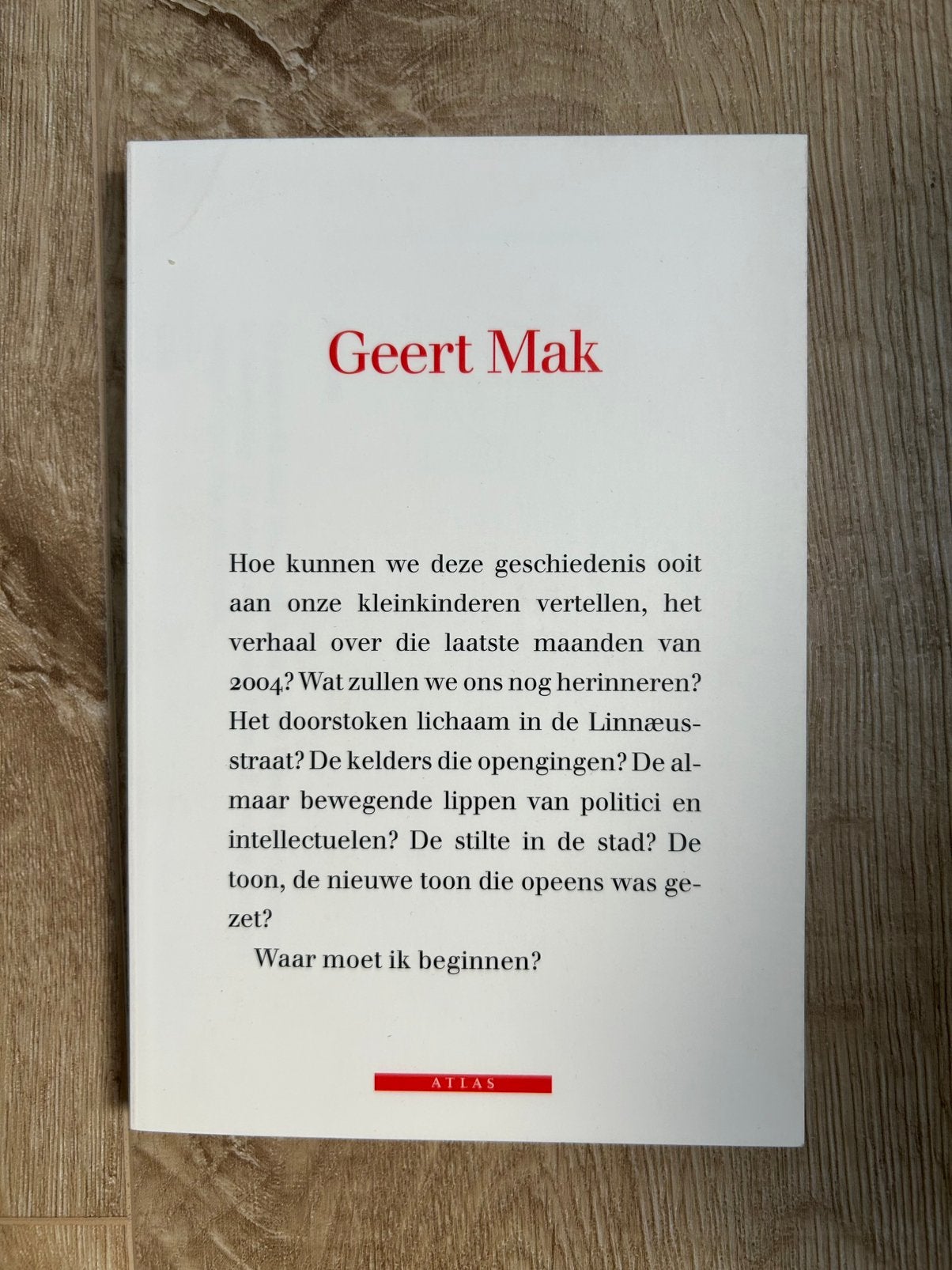 Gedoemd tot kwetsbaarheid - Geert Mak, Boeken, Ophalen of Verzenden, Zo goed als nieuw