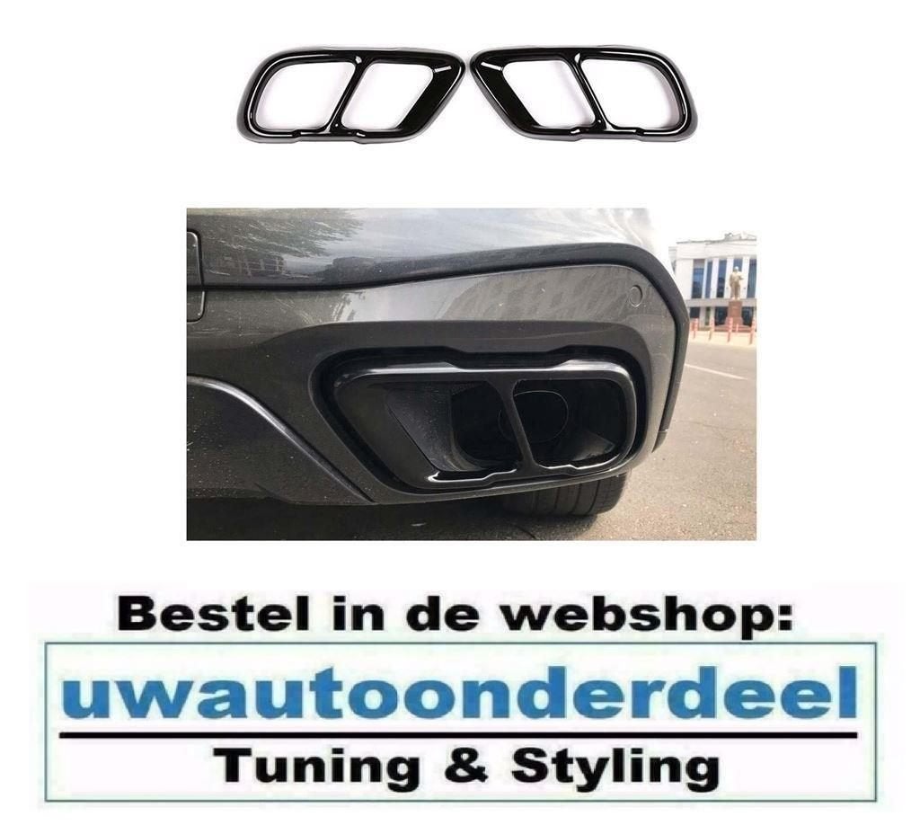 Zwart Black uitlaat trim Sierstuk Voor Bmw X5 G05 X7 G07, Verzenden