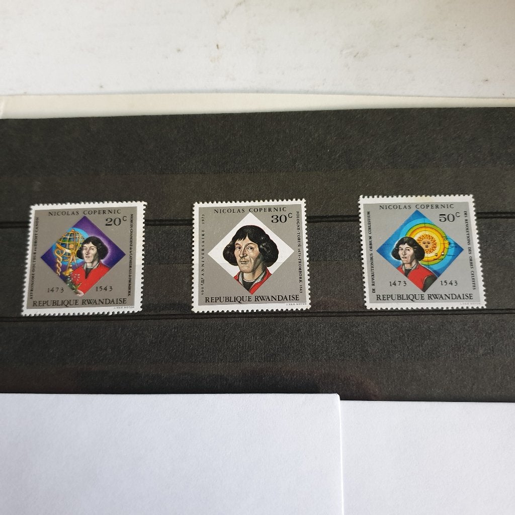 2347 rwanda copernicus 3 zegels, Verzenden, Overige landen