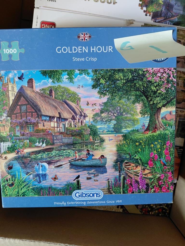 Gibson legpuzzels - Diverse afbeeldingen, 1000 stukjes, Ophalen of Verzenden, 500 t/m 1500 stukjes, Zo goed als nieuw