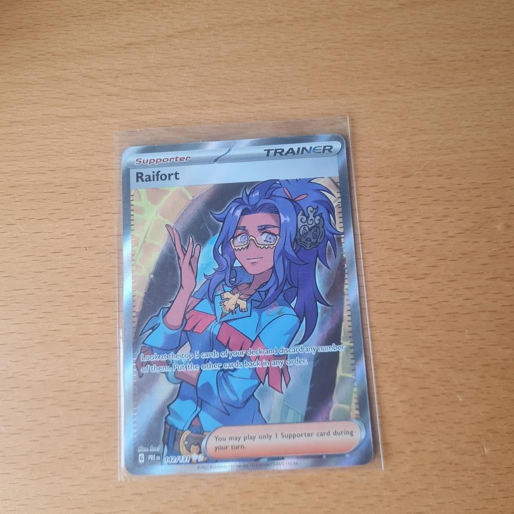Raifort Full Art Supporter Trainer Kaart Pokémon, Ophalen of Verzenden, Nieuw, Losse kaart, Foil