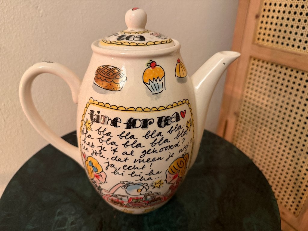 Blond Amsterdam theepot, Overige typen, Ophalen of Verzenden, Zo goed als nieuw, Aardewerk