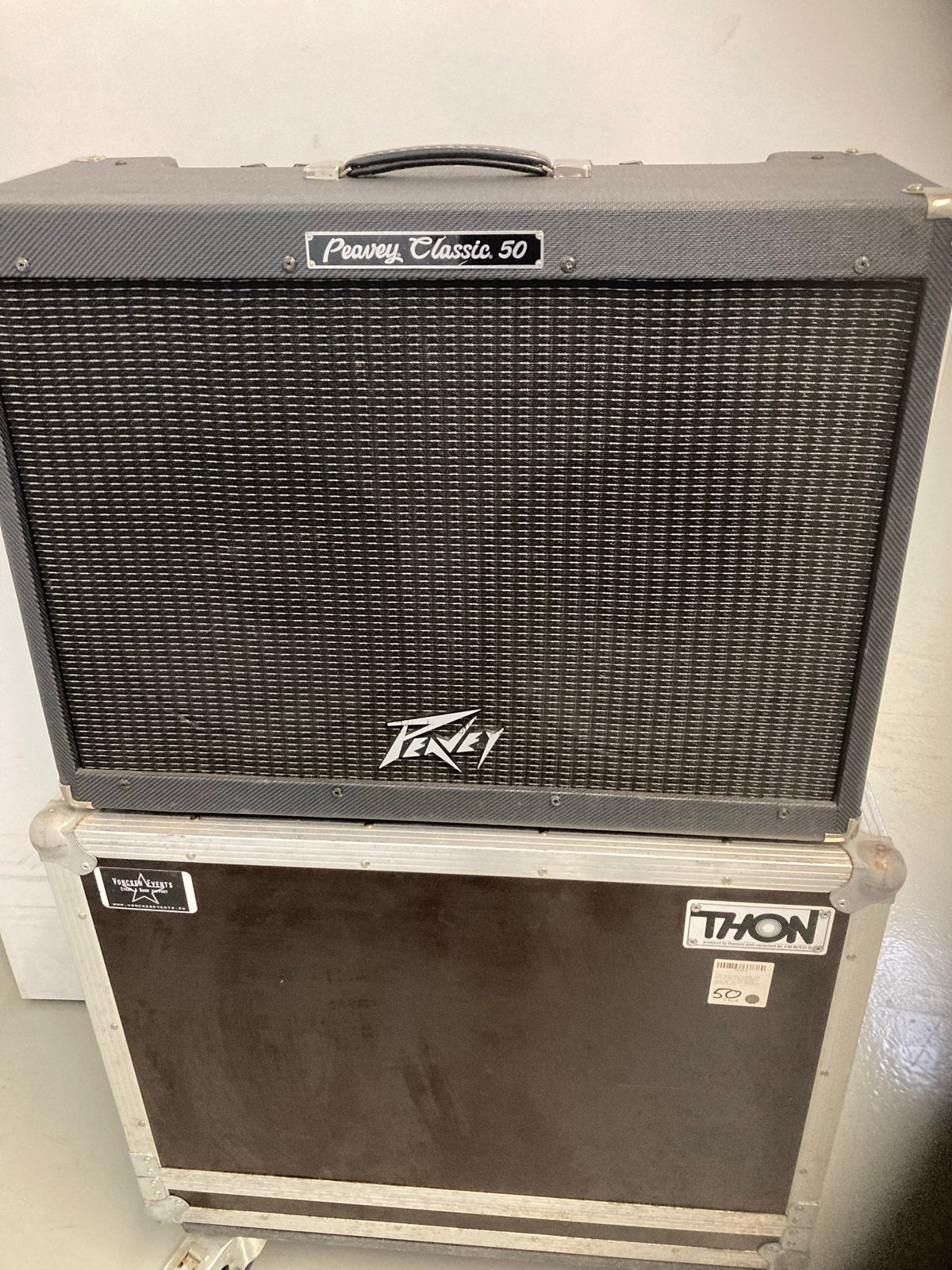 Peavey Classic 50/212 BT gitaarversterker met flightcase, Ophalen, Gebruikt, Gitaar, 50 tot 100 watt