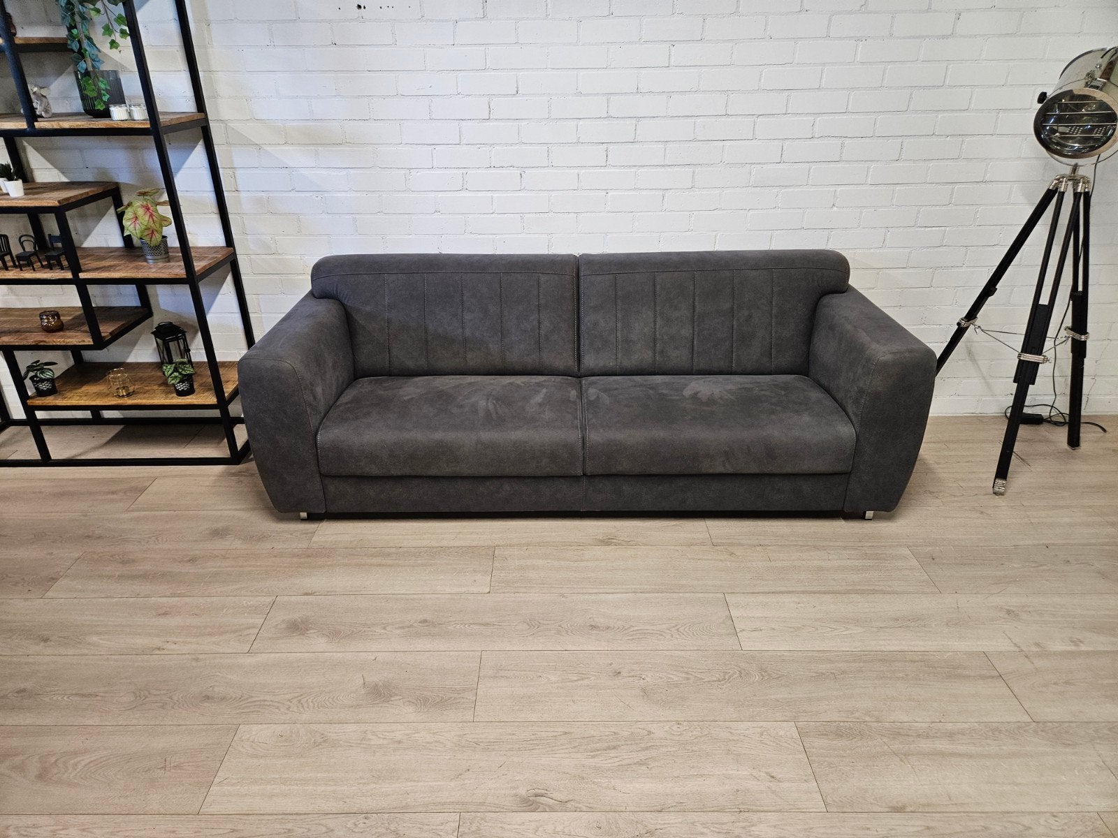 Ridgeway 3 Zits Bank Antraciet | GRATIS LEVERING, Huis en Inrichting, 75 tot 100 cm, Ophalen of Verzenden, Zo goed als nieuw, Stof