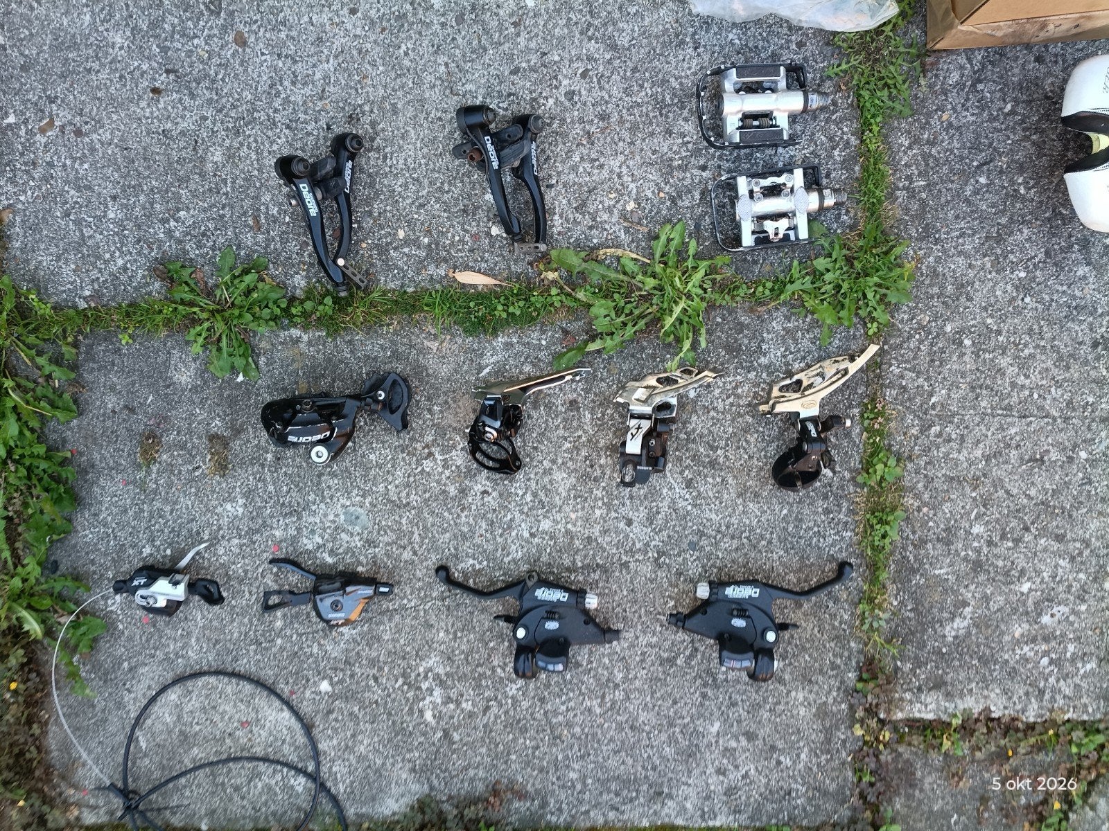 div shifters derailleurs en v brakes en tandwielen, Ophalen, Gebruikt, Shimano