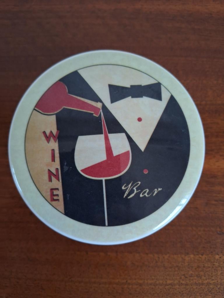 Thema r etro cocktail onderzetters van melamine, Ophalen of Verzenden, Glas of Kopje