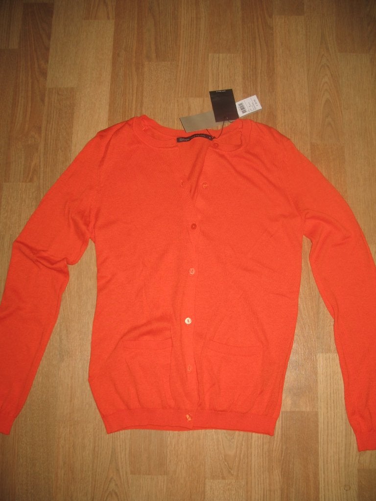 Oranje vestje met knoopjes en zakken, Kleding | Dames, Truien en Vesten, Maat 38/40 (M), Nieuw, Oranje, Ophalen of Verzenden