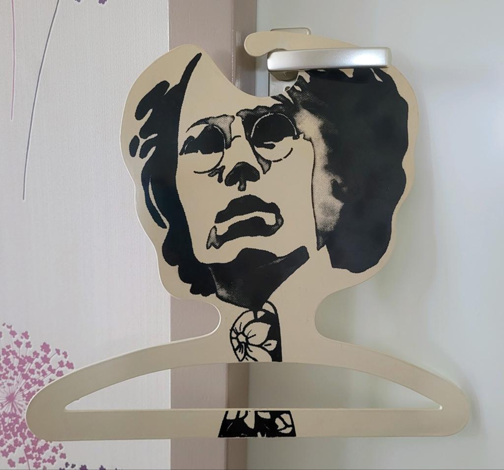 Vintage retro kledinghanger / mannengezicht / pop-art / 70s, Verzamelen, Ophalen of Verzenden, Persoonlijke verzorging